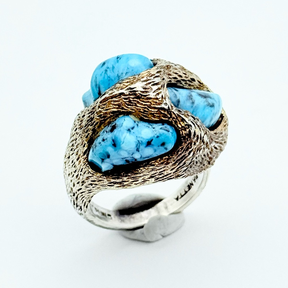 Vintage Brutalist Panetta Sterling Silver Ring